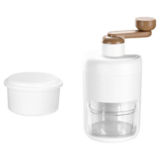 FaSoLa DIY創意手搖刨冰機 冰沙機 FA-T555, 刨冰機 + 冰塊模具, 白色, 1組