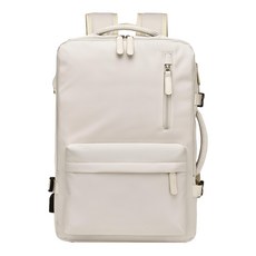 Sayaka 紗彌佳 可擴充型休閒通勤兩用旅行登機包/行李袋, 米白色, 1個