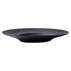 WANDU 瓦讀 黑織陶瓷深盤 11.5吋 黑色, 1個