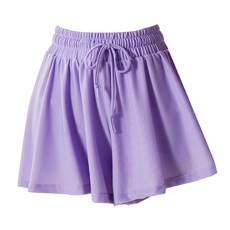 KR SKANGEL 甜美舞燕冰感瑜珈短褲 - 羅蘭紫