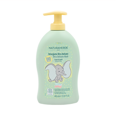 NATURAVERDE 小飛象舒敏雙效洗髮沐浴露 洋甘菊, 400ml, 1瓶