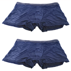 石墨烯冰絲涼感平口內褲 2件組, 3XL, 寶藍色