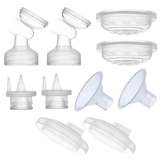 YOUHA 優合 雙邊電動吸乳器配件組, 喇叭罩/鴨嘴 valve, 1組