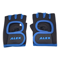 ALEX SPORTS 第二代強力手套, 藍色 + 黑色, 1雙