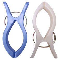 YOYOKI 日式京都超大 棉被夾 防風夾, 2個, 藍色 + 白色