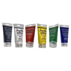 MONA 蒙納 SG壓克力顏料, 手提組, 75ml, 6色