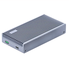 HAGiBiS 鋁合金鰭片M.2 NVMe硬碟盒 MC40 高速散熱 鋁合金外殼 輕巧便攜, 1個