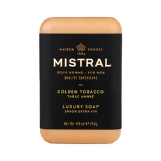 美國 Mistral 金色菸葉 沐浴皂, 250g, 1個