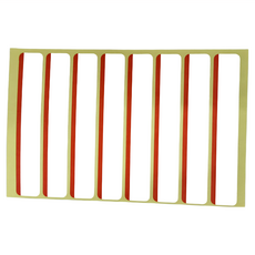 華麗牌 仿美標籤 WL-201R 15 x 89mm, 紅色, 20包, 1盒