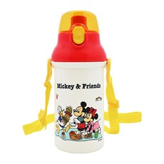 Skater 彈蓋式水壺 PSB4SAN, 米奇好朋友 黃色 + 紅色 + 白色, 400ml, 1個