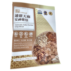 Yifood 頤珍宮膳 通竅天麻安神燉包, Gastrodia Tuber herbal soup blend, 37.9g, 1包