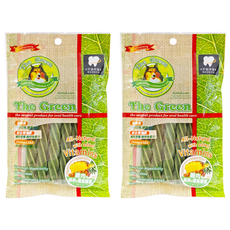The Green 綠的 星型潔牙棒 添加維生素, 雞肉 + 綠茶 + 鳳梨酵素, 2包
