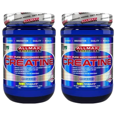 ALLMAX 100% 純微粉化德國肌酸粉末 14oz, 400g, 2罐