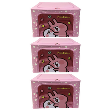 卡娜赫拉的小動物 百納箱 66L 摺疊收納系列, 50 x 32 x 40cm, 3個