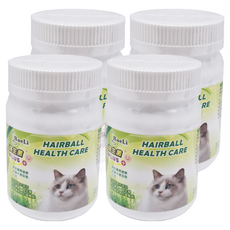 BaeLi 百粒 高纖貓草益生菌化毛粉, 毛球護理, 溫和化毛, 50g, 4罐