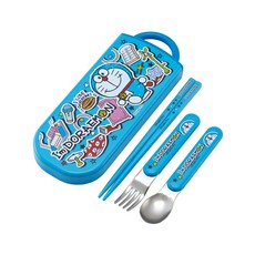 Skater 抗菌兒童餐具組 湯匙叉子筷子三件組, TACC2AG, 哆啦A夢, 1組