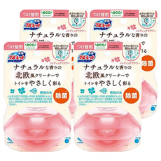 KOBAYASHI 小林製藥 BLUELET 除菌 日式馬桶專用除臭液 北歐花香 補充包, 70ml, 4個