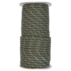 Forest Outdoor 群森戶外 高反光5mm編織營繩, 軍綠黑點