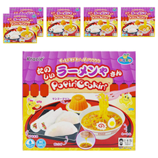 Kracie 葵緹亞 知育菓子 創意DIY 拉麵造型小達人 Set, 不添加防腐劑、人工色素, 開發孩童的創造力, 日本製造, 6盒, 32g