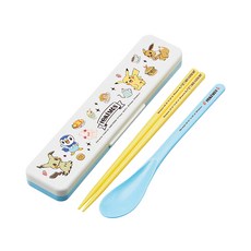 CCS3SAAG 兒童餐具組湯匙筷子組, 4.7 x 18.8 x 1.8cm, 寶可夢, 1組