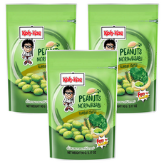 Koh-Kae 大哥 山葵味花生豆，泰國超人氣熱銷零嘴，嚴選新鮮飽滿花生，香脆酥口, 90g, 3包