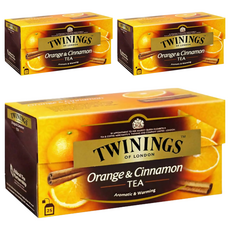 TWININGS 唐寧茶 香橙肉桂茶 茶包, 2g, 25包, 3盒