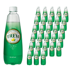 LOTTE 樂天 TREVI 檸檬氣泡飲, 0kcal低負擔 沁涼清爽, 500ml, 30瓶