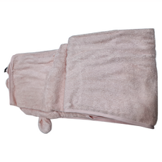 shnuggle 連帽圍裙式嬰兒浴巾 85x85cm, 粉色, 1條