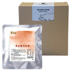 家咖哩 黃金豬肉料理包 Set 口味清淡不吃辣者, 520g, 1盒