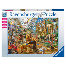 Ravensburger 維寶 拼圖 動物畫廊, 動物畫廊 多色, 1000片, 1盒