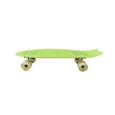 TREEWalker 夜光交通板 ABS工程塑料 ABEC-7碳鋼競速軸承 承重100kg內 附外袋, 交通板59 x 15 x 9.2cm + 輪子4.5 x 6cm + 外袋60cm, 黃綠色, 1個