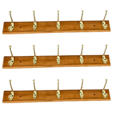 生活屋 原木金屬衣帽掛勾, 216-6, 3個