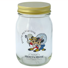 Disney 迪士尼 米奇+米妮 玻璃罐, 1個, 475ml