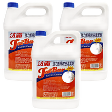 TaiBar 汰霸 強力廚房除油清潔劑, 4kg, 3桶
