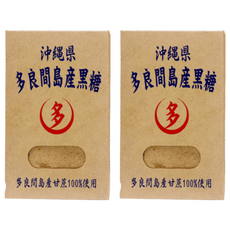 多良間產純黑糖粉 - 沖繩縣黑糖 甘蔗100%使用, 300g, 2盒