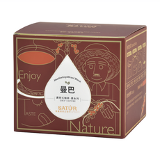 SATUR 薩圖爾 曼巴濾掛式精品咖啡，100%阿拉比卡，巴西細緻香氣搭配蘇門答臘曼特寧，中深焙, 10g, 10包, 1盒