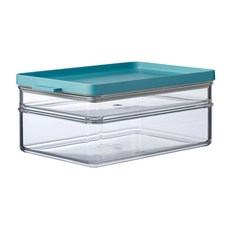 MEPAL OMNIA 雙層分隔冷藏保鮮盒, 時尚感湖水綠, 聰明收納最佳選擇, 1入, 1件