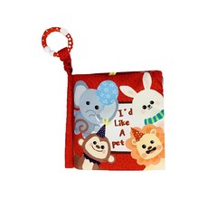 Ocean Baby 互動感知布書 歡樂森林, 色彩豐富圖案, 超萌立體造型, 內置響紙設計, 可水洗, 激發寶寶視覺聽覺觸覺發展, 簡單學英文