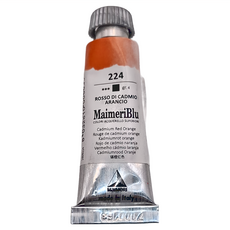 MaIMeRI 美利 藍 管狀水彩 S4 224 CADMIUM RED ORANGE 鉻橘紅, 12ml, 1色