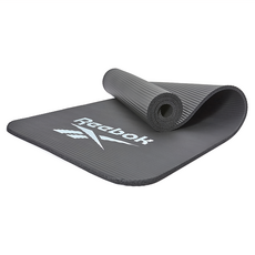 Reebok 全面防滑訓練墊 - 10mm 加厚設計，附有鬆緊背帶，方便攜帶, 黑色, 1個