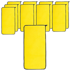 雙面珊瑚絨擦車布 尺寸60x30cm/30x40cm/30x30cm 顏色隨機, C298, 10條