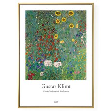 菠蘿選畫所 克林姆 向日葵花園 AVAR5701G, 金色