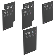 motemote 31天10分鐘讀書法計畫本, 6本, 黑色