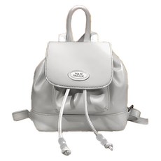 Vanwalk 出走 美式復古牛仔少女後背包 V2622, 星星銀