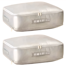 旅行壓縮包 95g 2入 1組, M(39 x 28 x 10cm), 淺灰