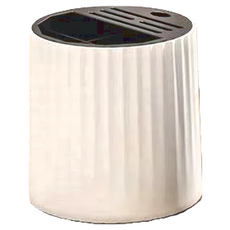 大容量旋轉刀架置物架, 開放式設計, 取物更方便, 灰白色, 1個