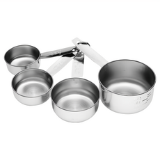 KitchenCraft 不鏽鋼量杓 4件組, 1組, 1 CUP, 1/2 CUP, 1/3 CUP, 1/4 CUP