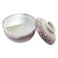 美濃燒 紫金箔10蓋碗, 混合顏色, 1個