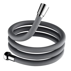 加厚防爆矽膠蓮蓬頭軟管四分通用, 1.5m, 灰色