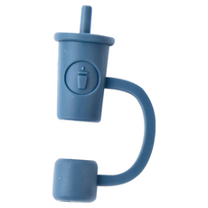 Oolab 良杯製所 Oolab杯款矽膠防塵 細 吸管蓋 深藍色, 1個, 1個